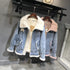 Fashion Plus Velvet Denim Jacket Women Short - ROUTINE FASHION